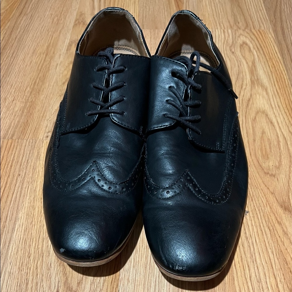 SEVEN91 Mens black dress shoes